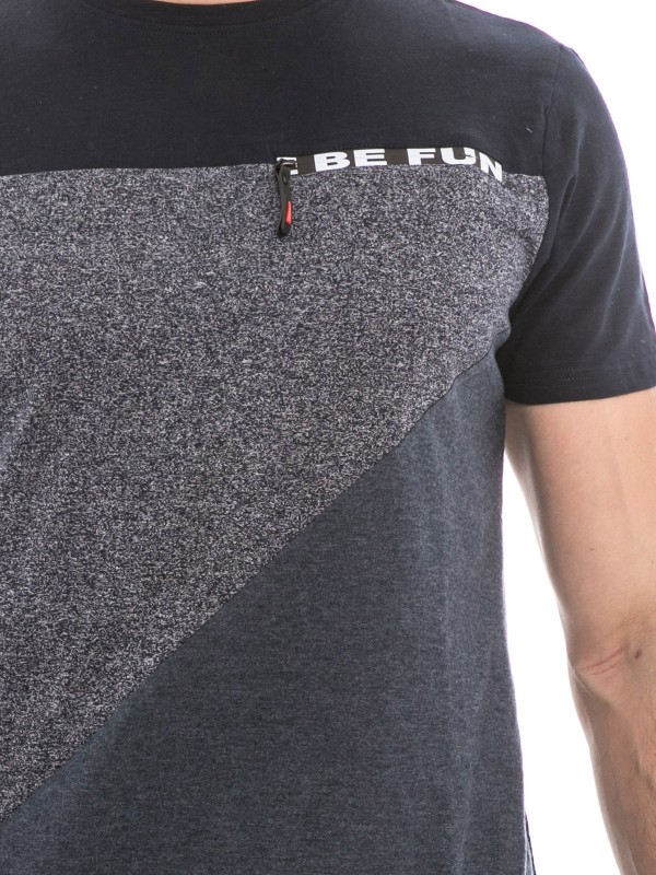 T-shirt col rond pur coton...