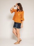 Blouse col rond broderies anglaises ONIADE