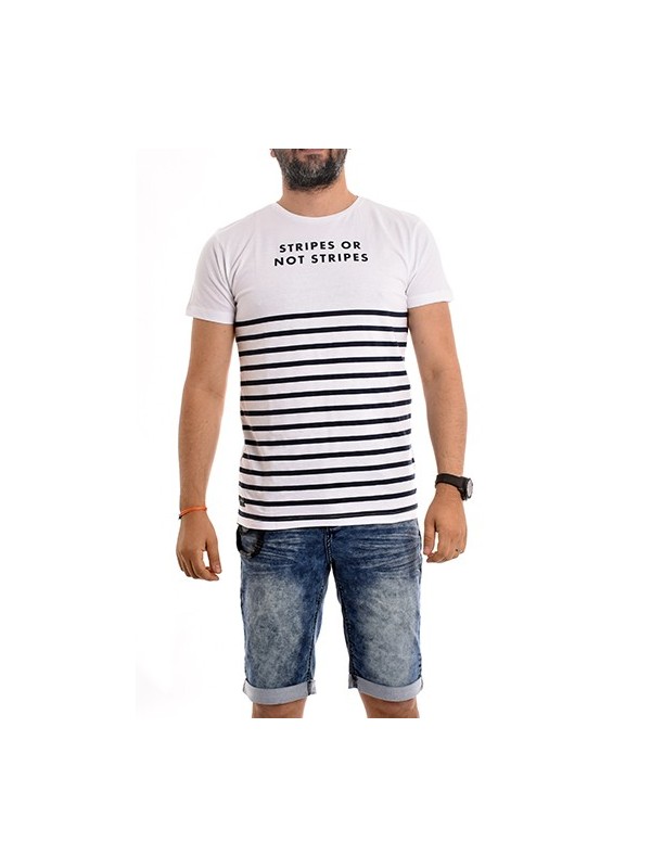T-shirt coton rayé NORTINE...