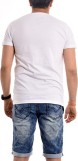 T-shirt col rond pur coton rayé message NORTINE