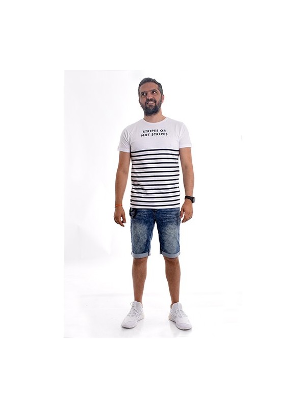 T-shirt coton rayé NORTINE...