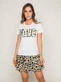 T-shirt col rond message FOVE