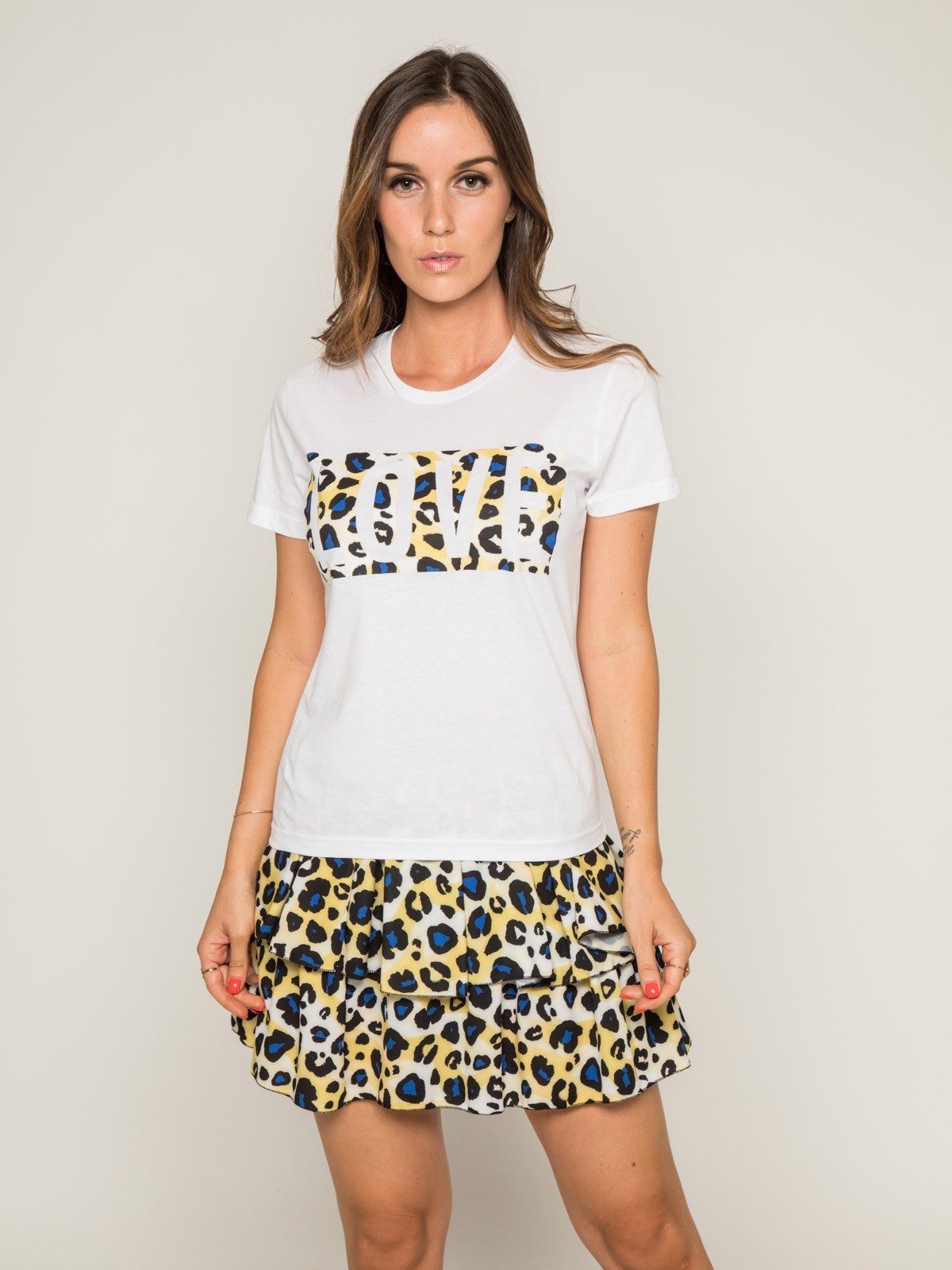 T-shirt col rond message FOVE