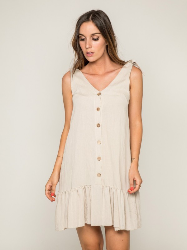 Robe courte IPITA - Beige