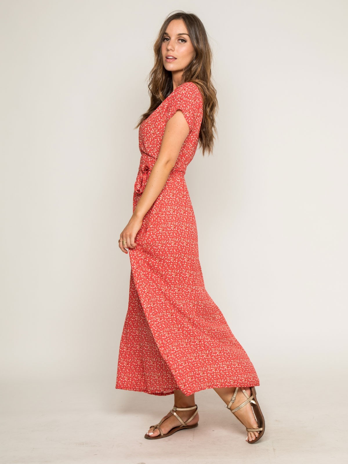 Robe longue imprimée IBERTY