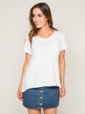 T-shirt col rond broderies anglaises FOCACIA