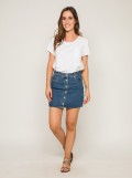 T-shirt col rond broderies anglaises FOCACIA