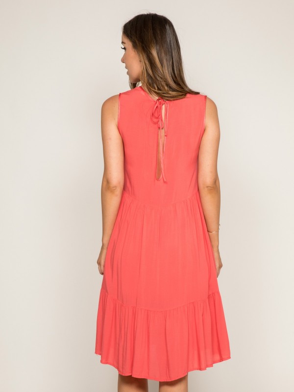 Robe midi IVOIRE - Rose