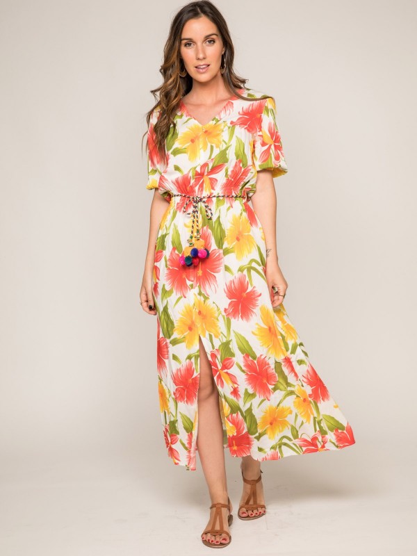 Robe longue fleurie ITEA -...