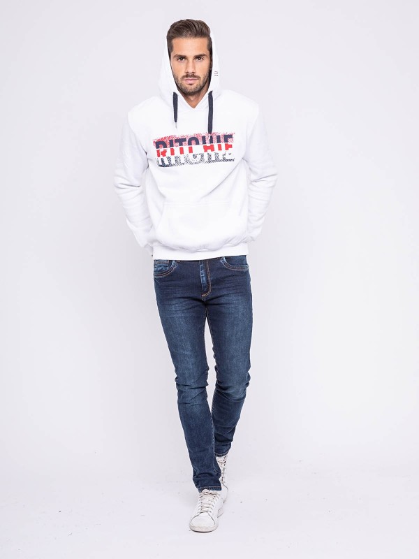 Sweat capuche WESKOF - Blanc