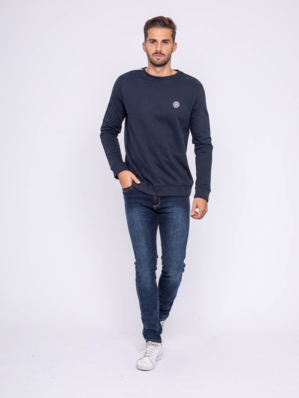 Sweat col rond pur coton...
