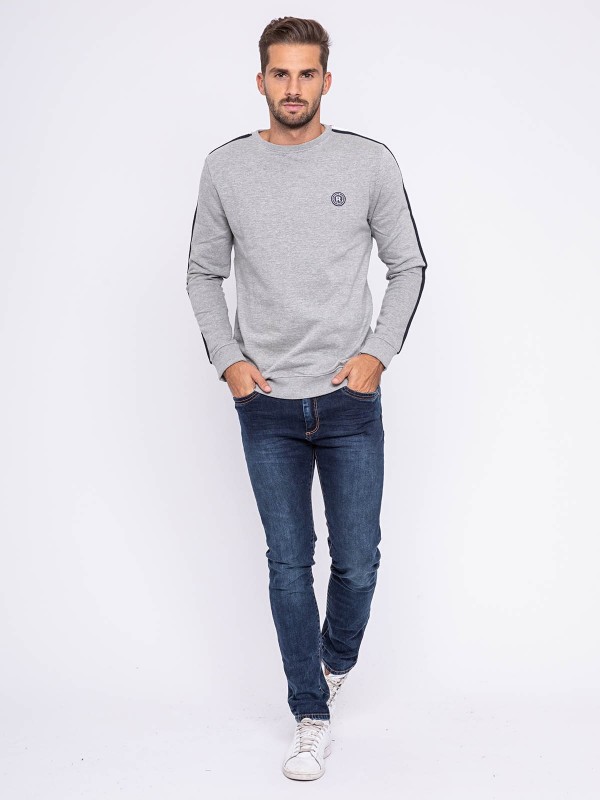 Sweat col rond pur coton...