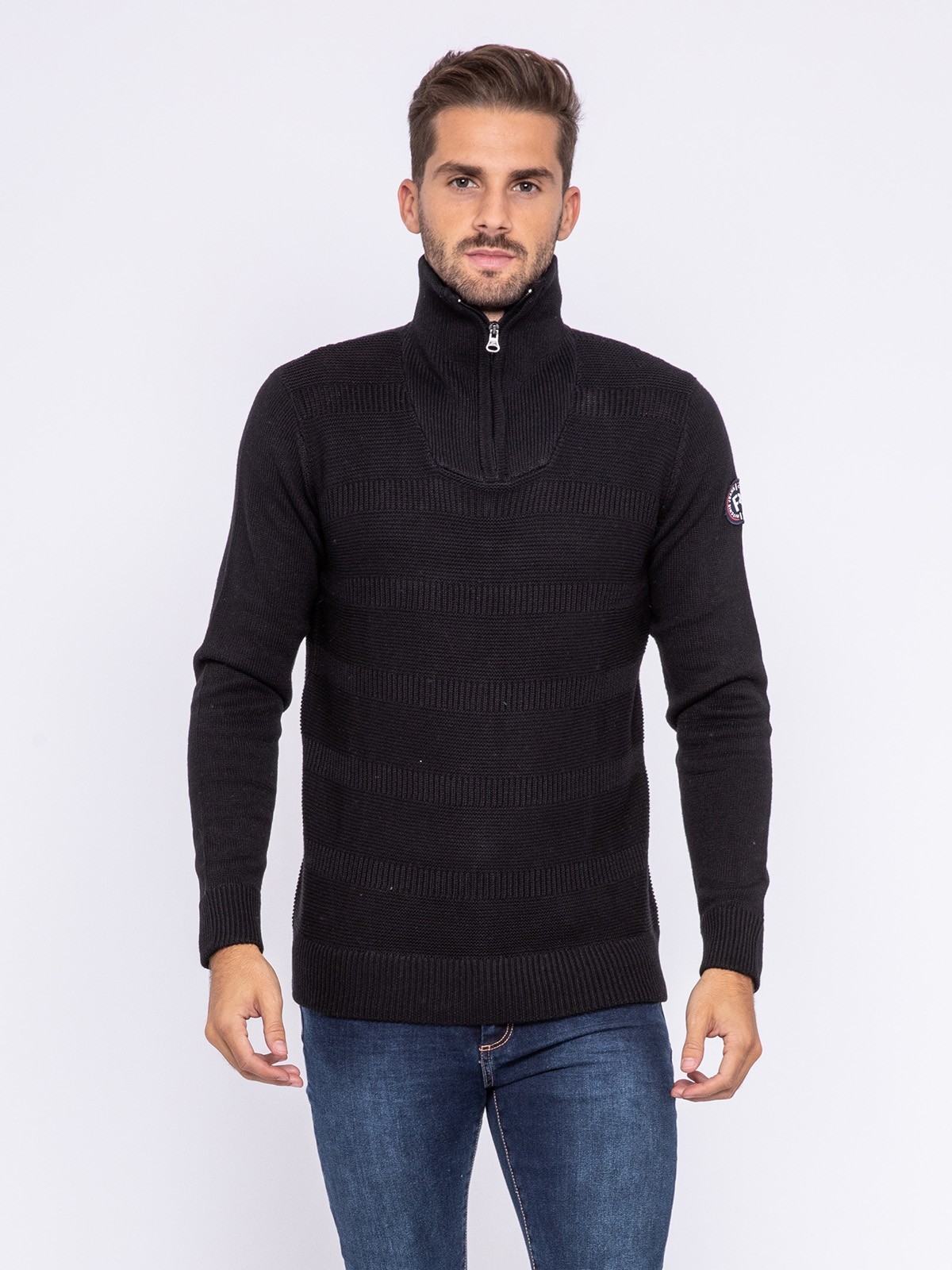 Pull col montant zippé LULU