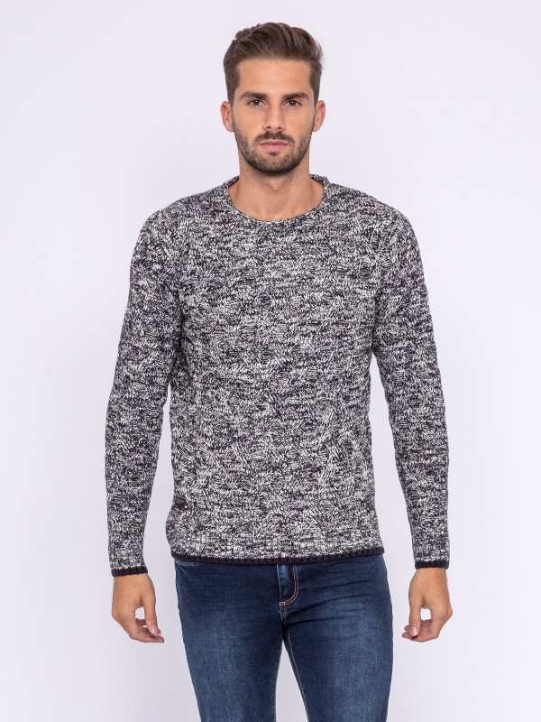 Pull col rond LALAK - Bleu...