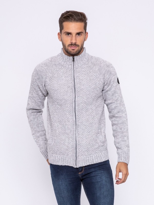 Gilet zippé col montant...