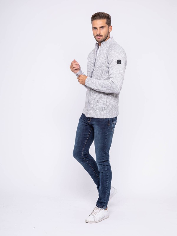 Gilet zippé col montant...