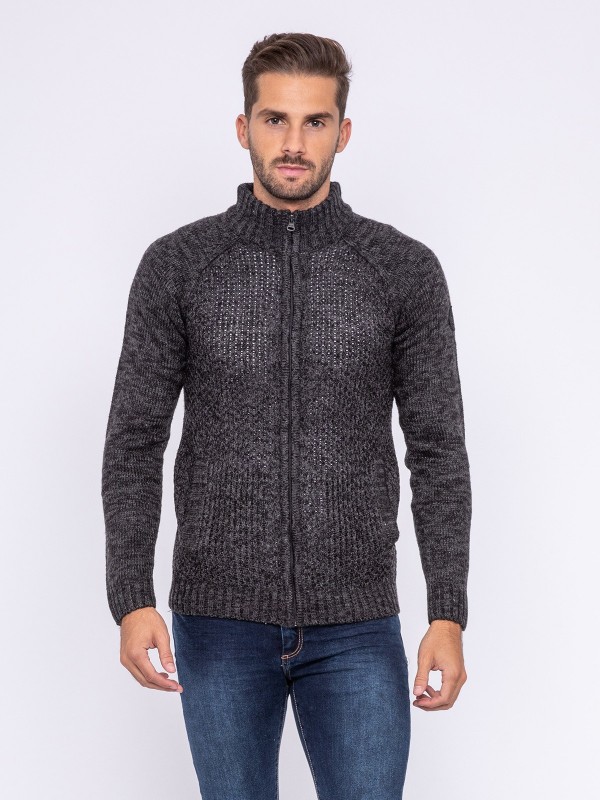 Gilet zippé col montant...
