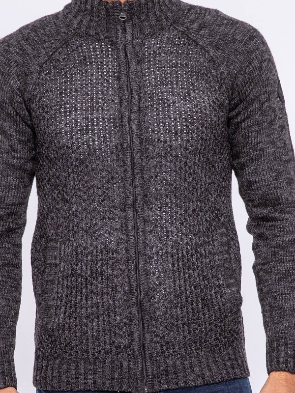 Gilet zippé col montant...