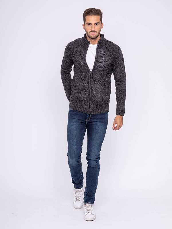 Gilet zippé col montant...