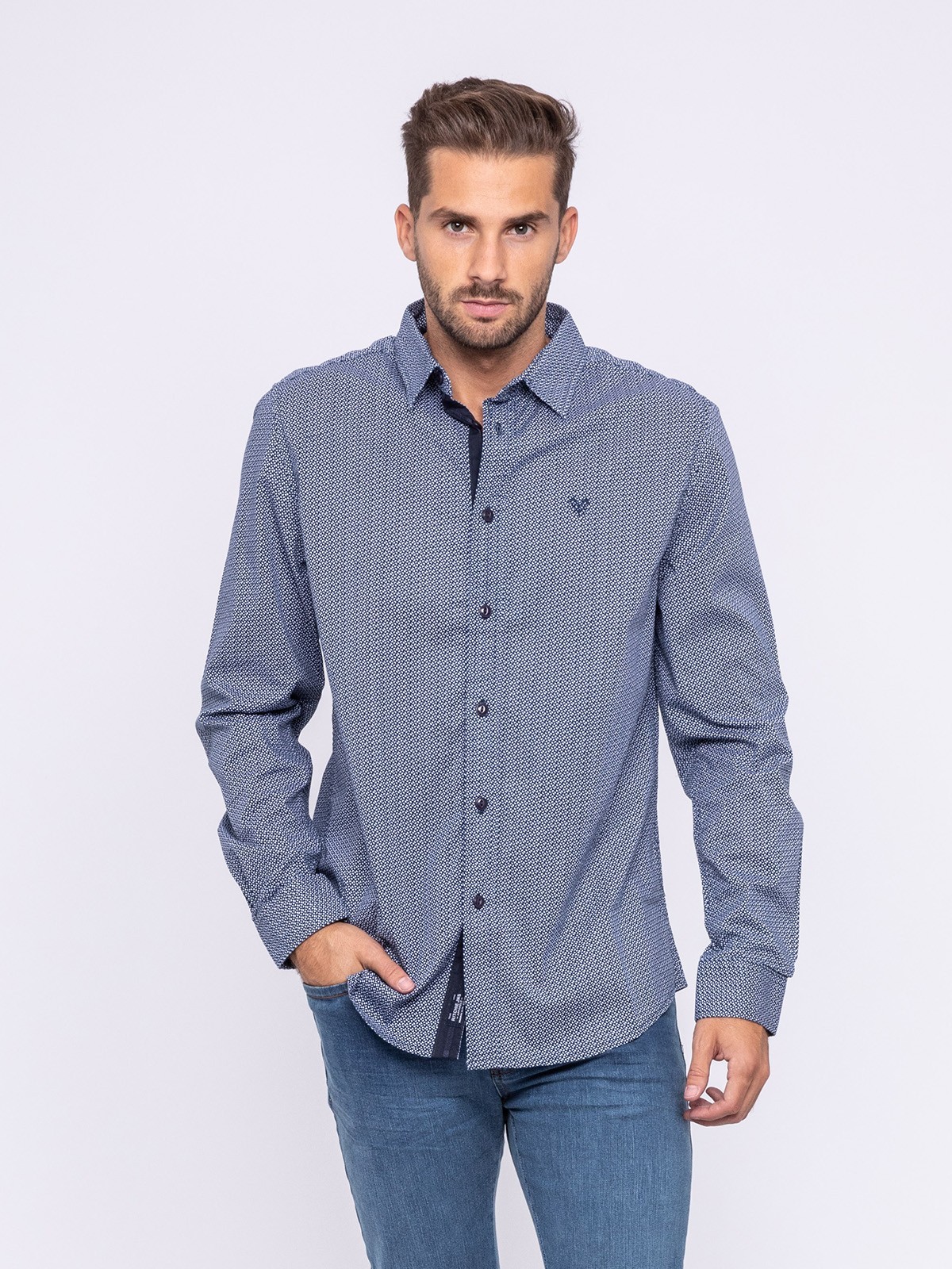 Chemise manches longues motif imprimé TAMIX