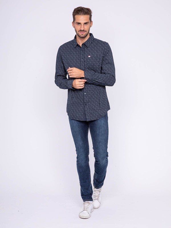 Chemise manches longues...