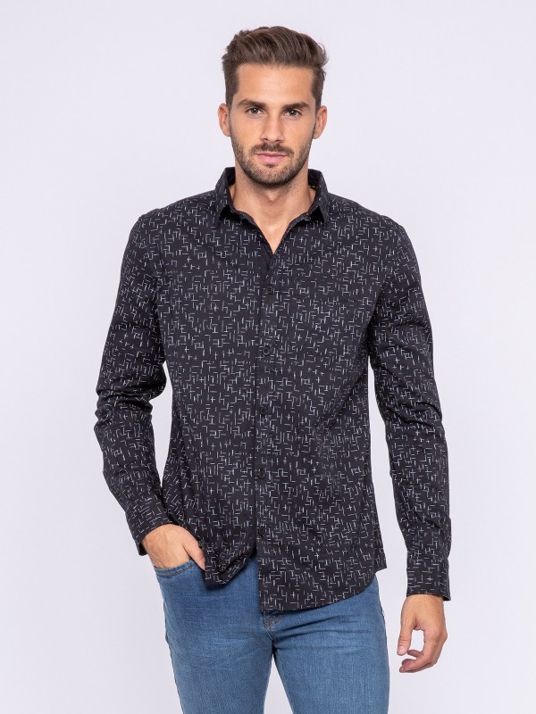 Chemise manches longues...