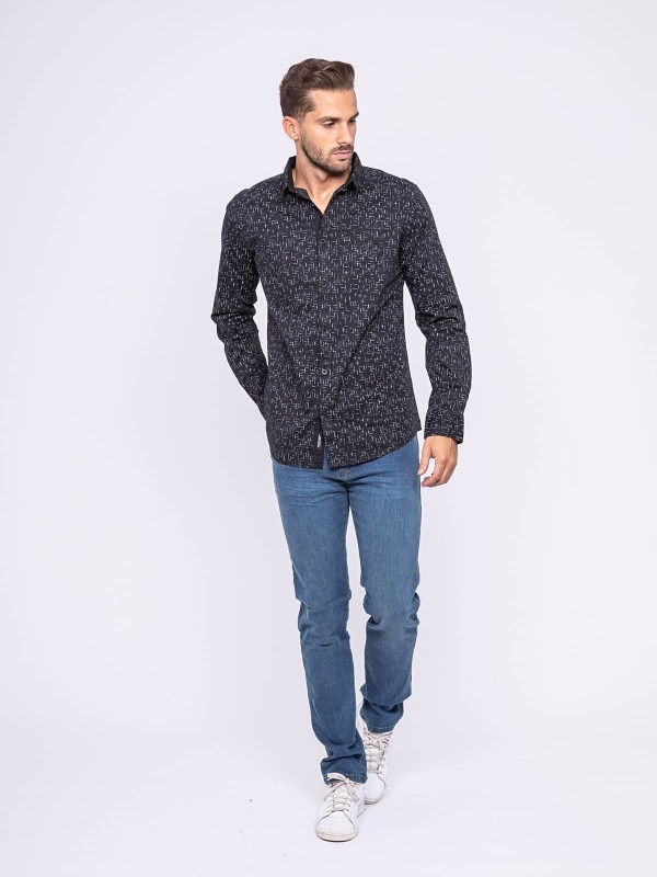 Chemise manches longues...