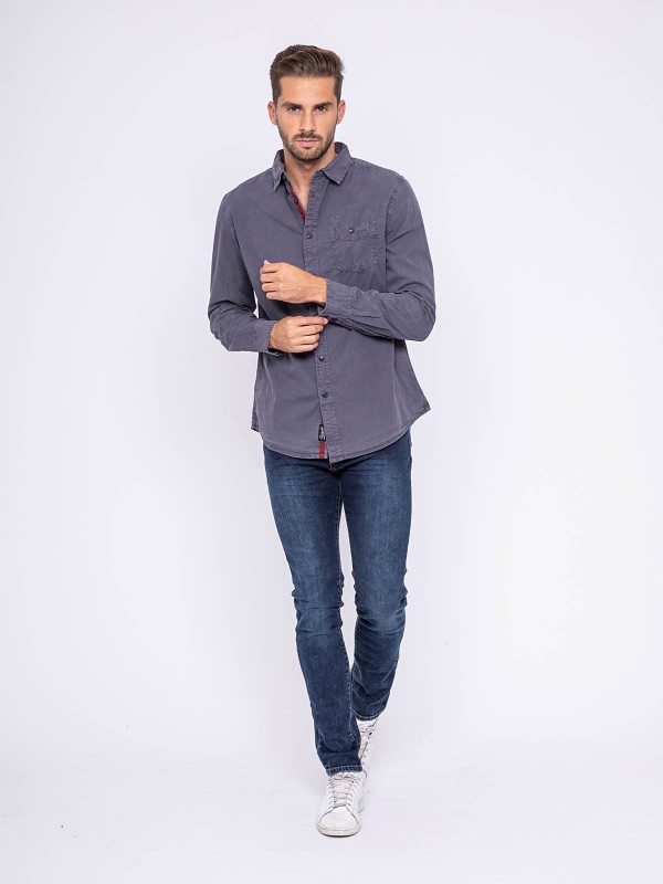 Chemise manches longues pur...