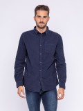 Chemise manches longues pur coton velours TRESOR