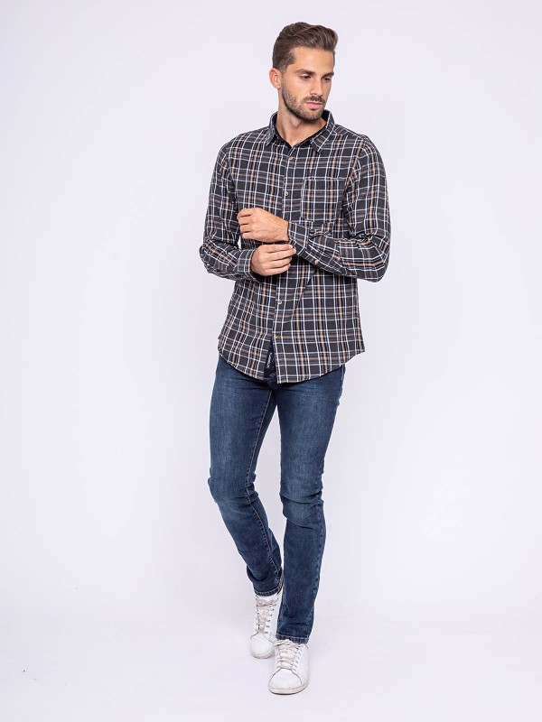 Chemise manches longues...