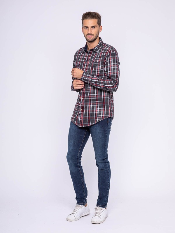 Chemise manches longues...