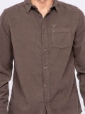 Chemise manches longues pur coton velours TRESOR
