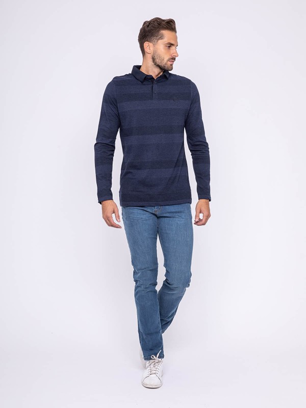 Polo manches longues pur...