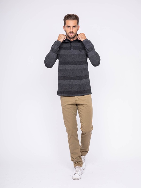 Polo manches longues pur...