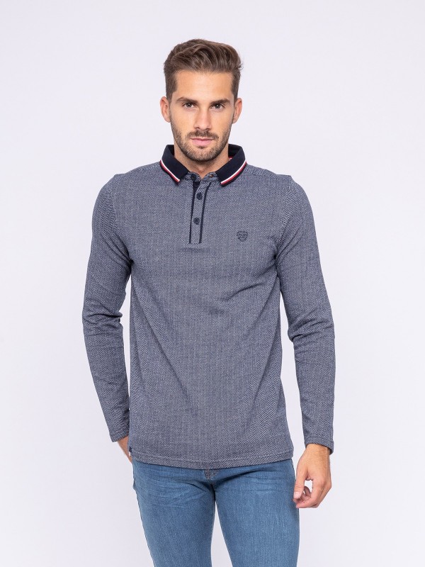 Polo manches longues pur...