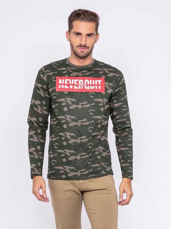 T-shirt manches longues col...