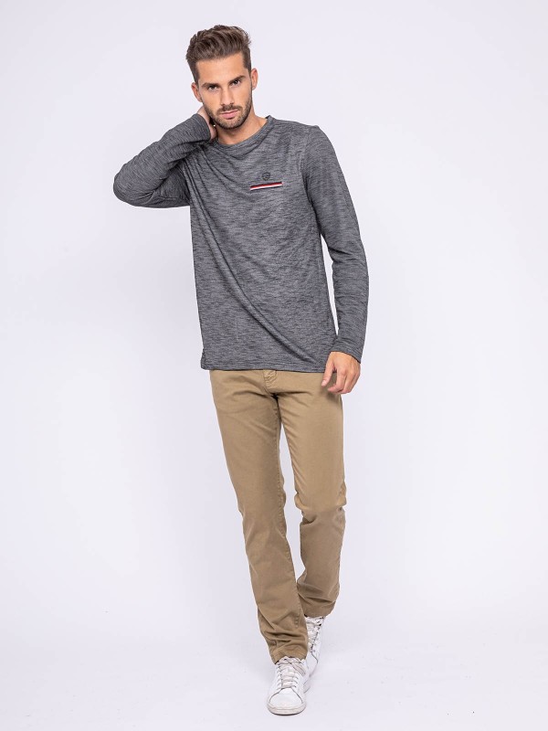 T-shirt manches longues col...