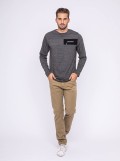 T-shirt manches longues col rond JEDREY