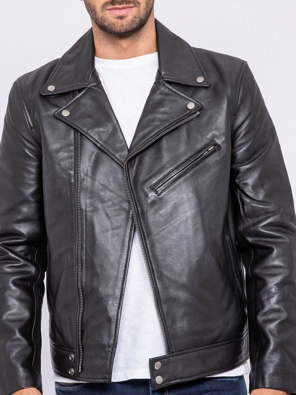 Blouson cuir motard BERTO -...