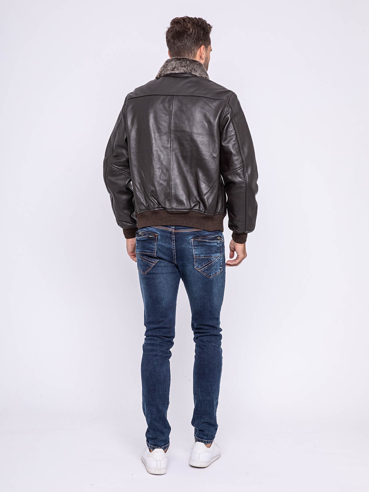 Blouson cuir teddy BANDIDAS