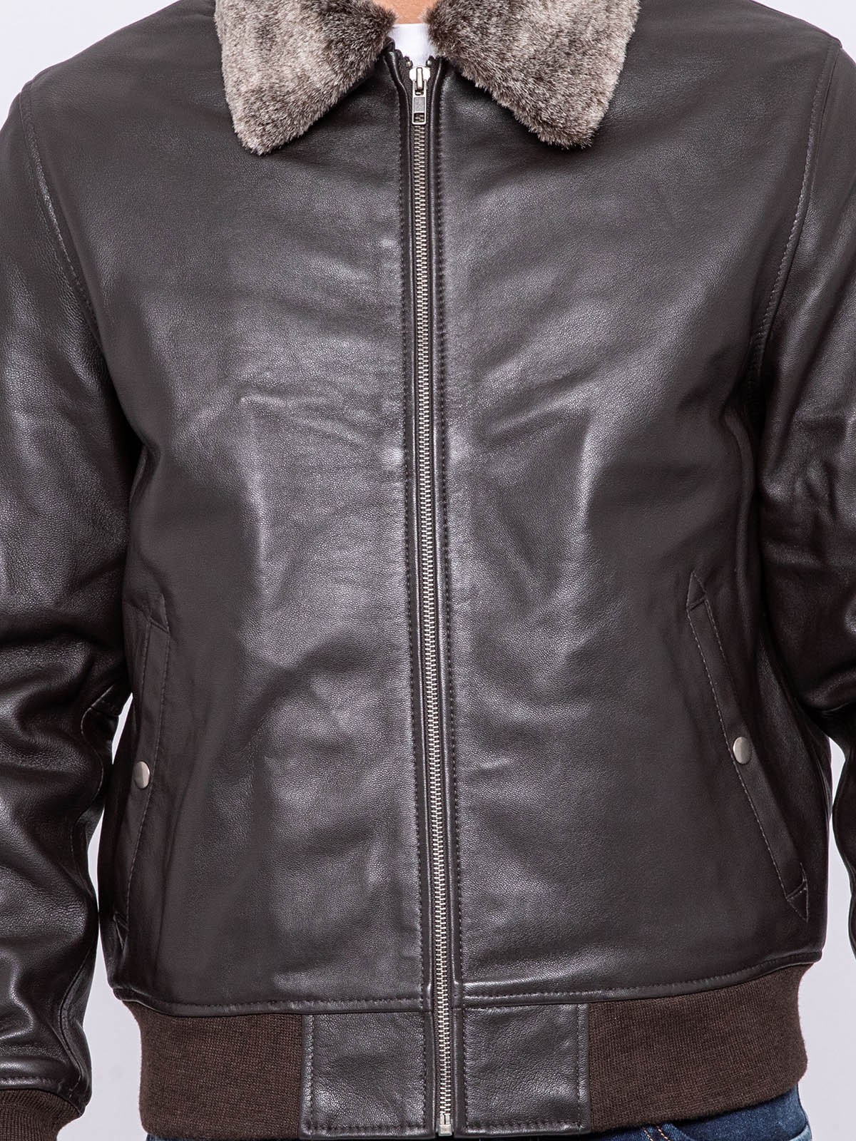 Blouson cuir teddy BANDIDAS