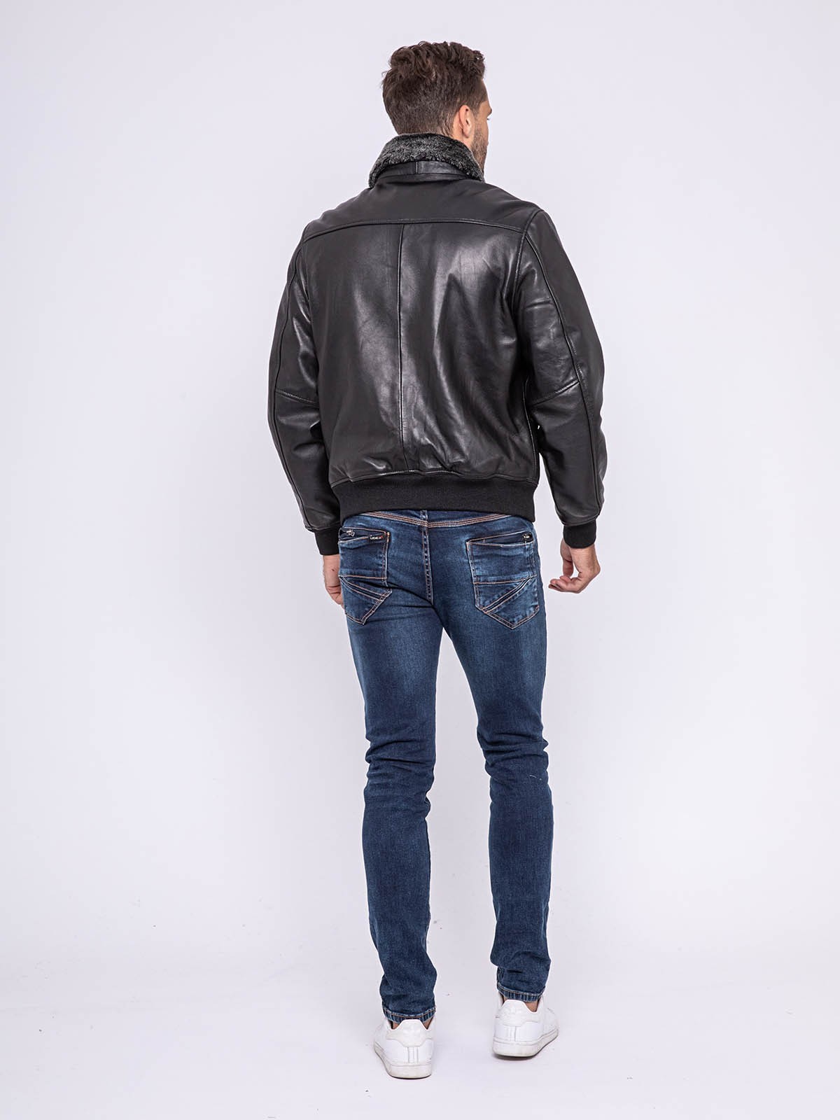 Blouson cuir teddy BANDIDAS