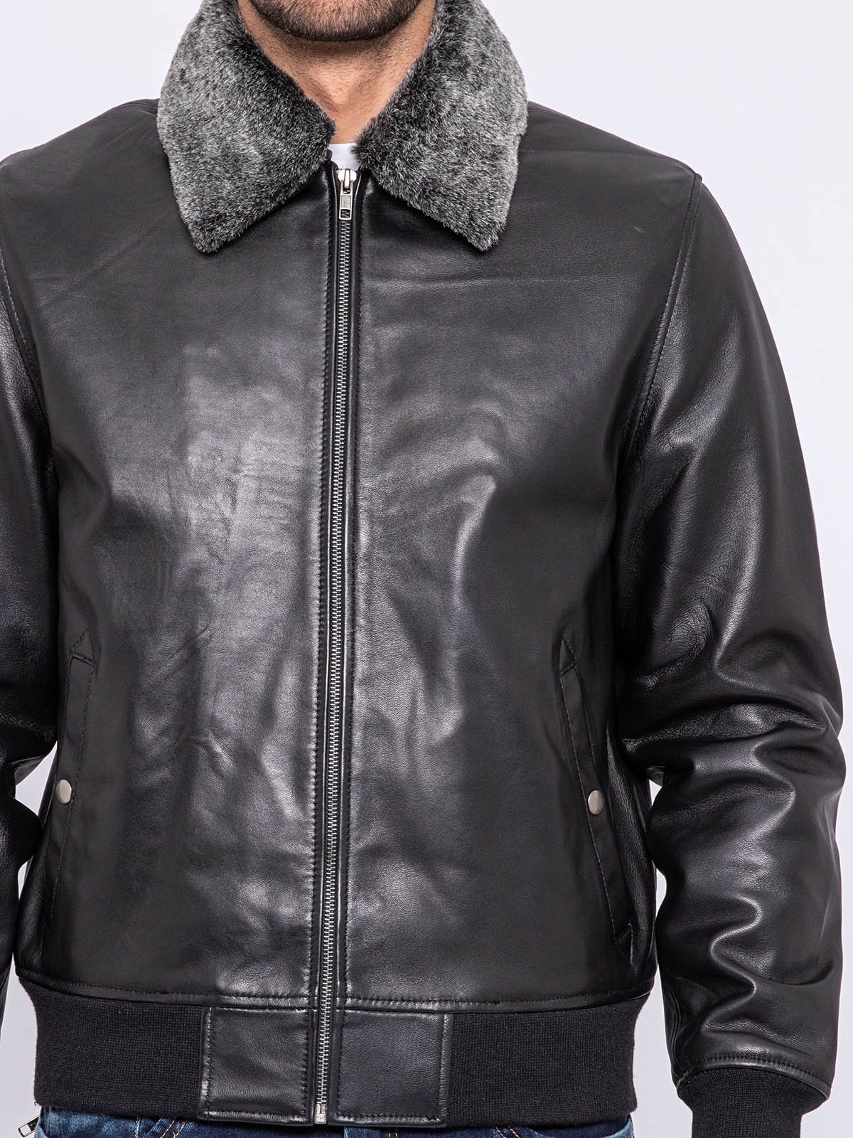 Blouson cuir teddy BANDIDAS