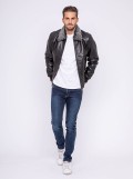 Blouson cuir teddy BANDIDAS
