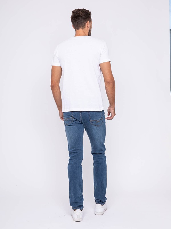 T-shirt col rond pur coton...