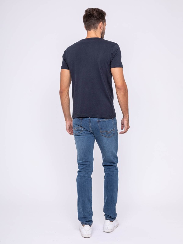 T-shirt col rond pur coton...