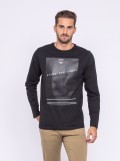 T-shirt manches longues col rond pur coton JUVIGNY