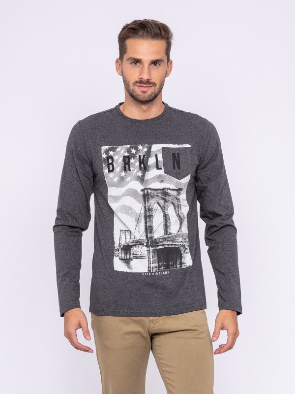 T-shirt manches longues col...