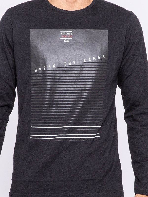 T-shirt manches longues col...
