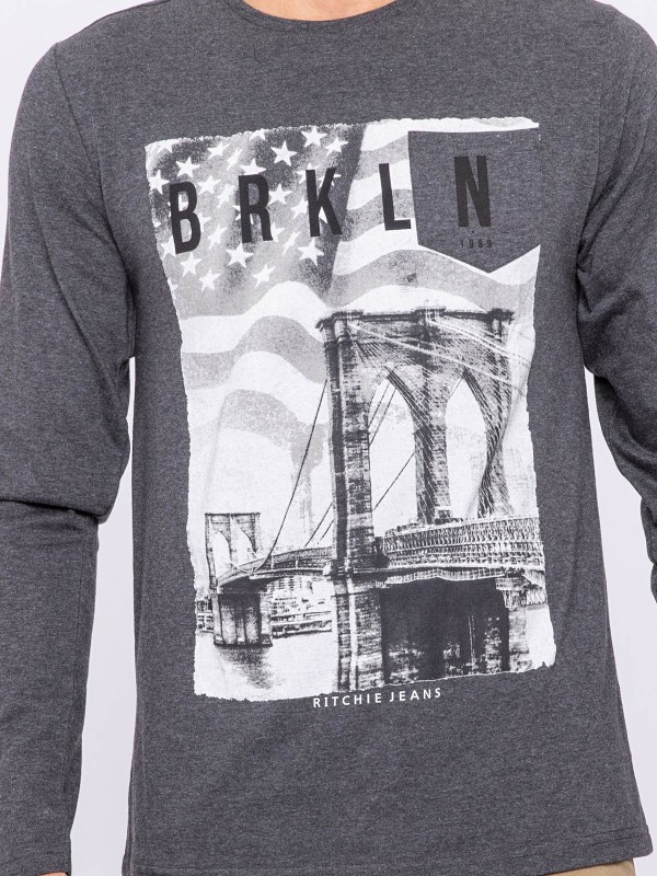 T-shirt manches longues col...
